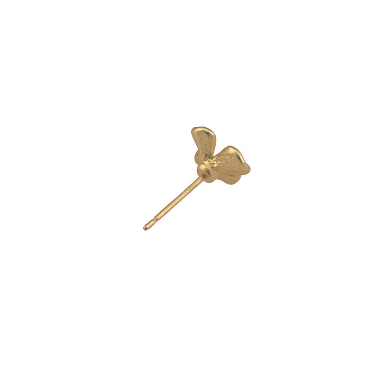 Dainty Blossom Stud Earrings in Gold Tone