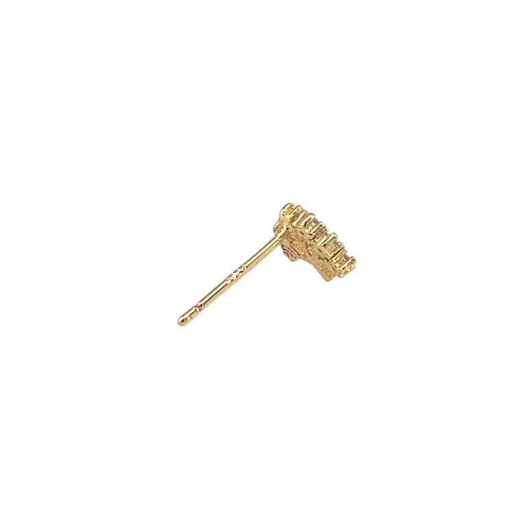 Tree of Life Stud Earrings in Gold Tone